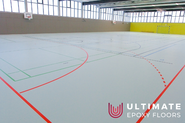 image presents Sports Complex Epoxy Flooring 2