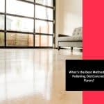 Polishing old concrete floors creates a high-gloss finish, perfect for modern residential or commercial spaces.